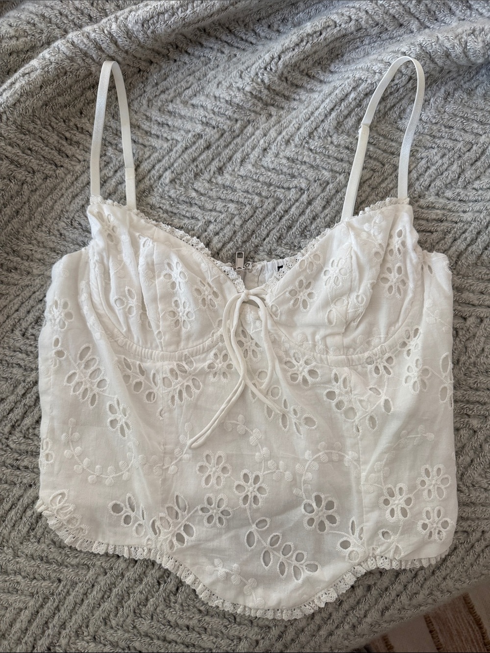 White Fox Boutique White Bustier Top